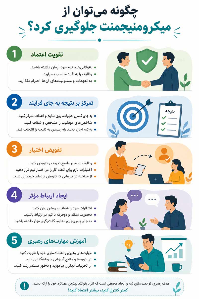 چگونه میتوان از میکرومنیجمنت جلوگیری کرد؟